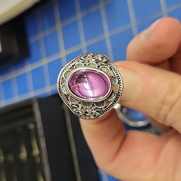 Silver and Purple Ring - Picture 6 of 6